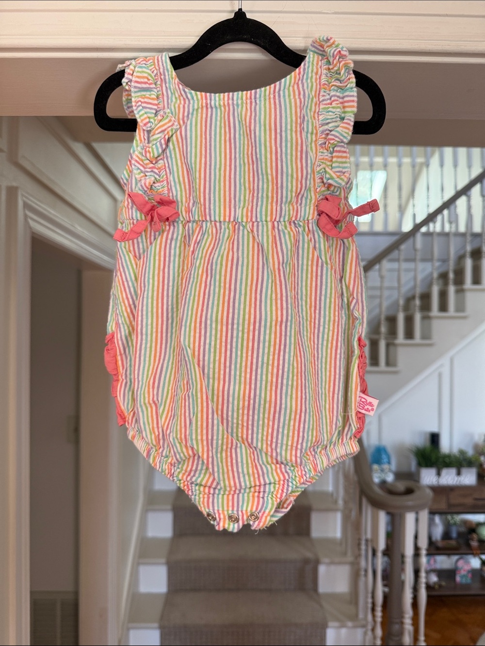 Ruffle Butts Rainbow Bubble Romper